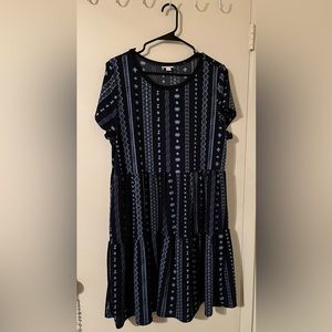 Lularoe layered blue dress